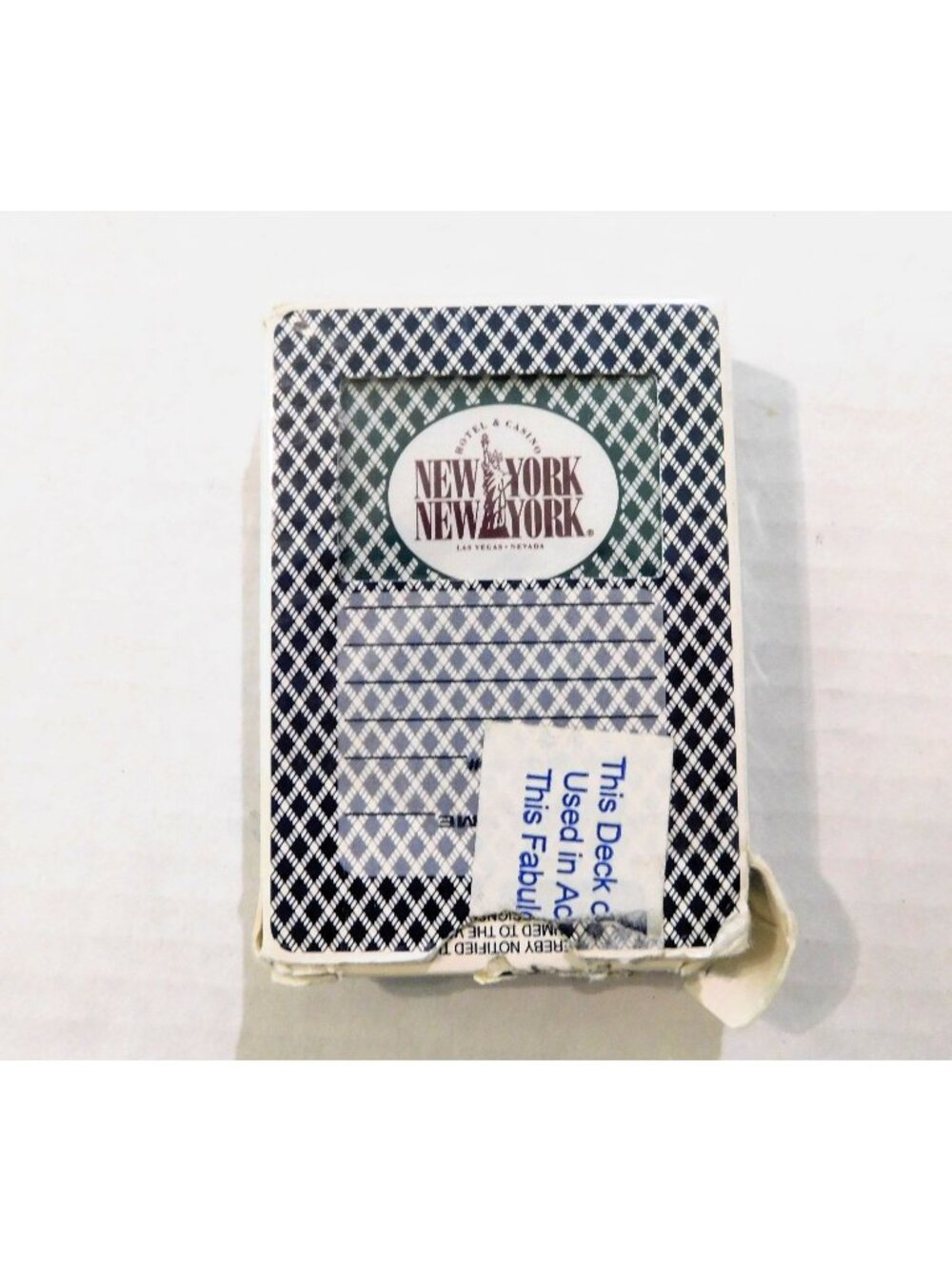 New York New York Hotel & Casino Las Vegas Playing Cards Used Actual Play Bee
